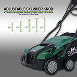 2 - in - 1 16Inch Electric Dethatcher Scarifier 15 Amp with Removable Collection Bag Extra Large 58QT - Fab Heavy Parts