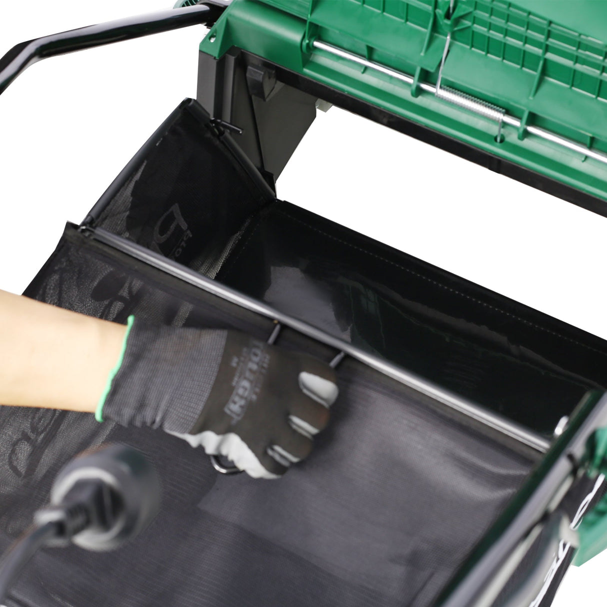 2 - in - 1 16Inch Electric Dethatcher Scarifier 15 Amp with Removable Collection Bag Extra Large 58QT - Fab Heavy Parts