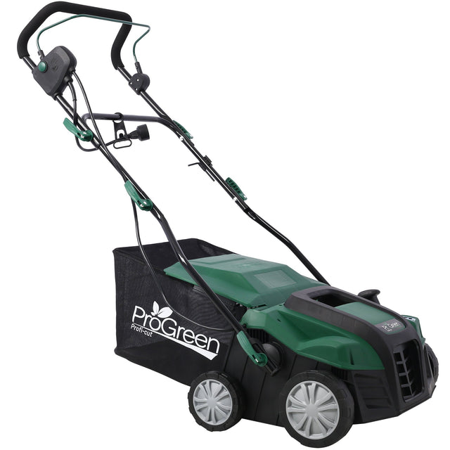2 - in - 1 16Inch Electric Dethatcher Scarifier 15 Amp with Removable Collection Bag Extra Large 58QT - Fab Heavy Parts