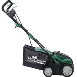 2 - in - 1 16Inch Electric Dethatcher Scarifier 15 Amp with Removable Collection Bag Extra Large 58QT - Fab Heavy Parts