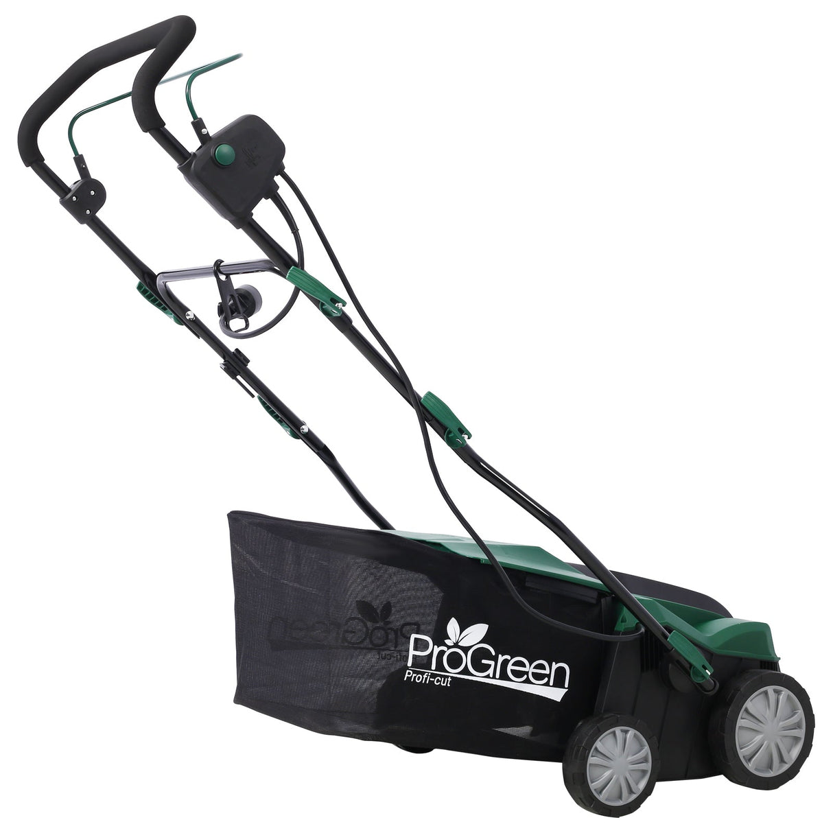 2 - in - 1 16Inch Electric Dethatcher Scarifier 15 Amp with Removable Collection Bag Extra Large 58QT - Fab Heavy Parts