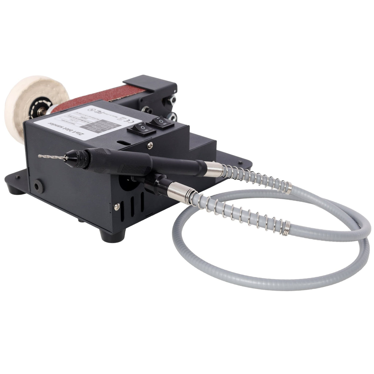 2 - in - 1 Belt Sander 350W Dual Motor Rotary Desktop Polisher - Fab Heavy Parts