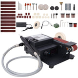 2 - in - 1 Belt Sander 350W Dual Motor Rotary Desktop Polisher - Fab Heavy Parts