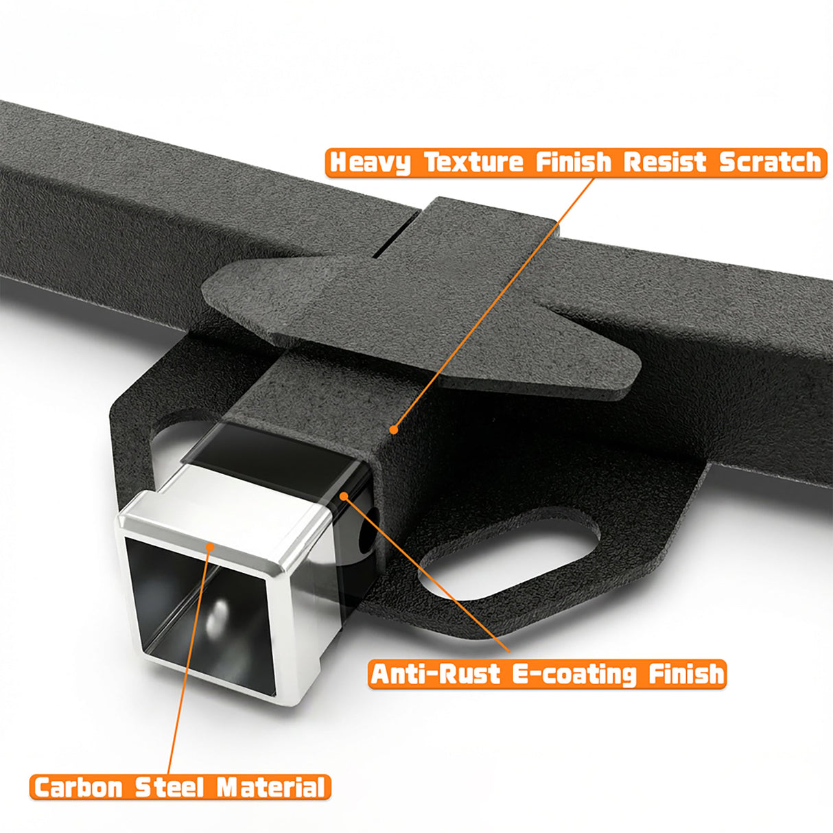 2 Inch Receiver Tube Rear Bumper Trailer Tow Hitch Towing Mount Compatible with 2004 - 2020 Toyota Sienna All Styles - Fab Heavy Parts