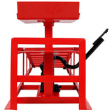 2 Pack 5 Ton Auto Car Truck Service Ramps Lifts with Pedal - Red - Fab Heavy Parts