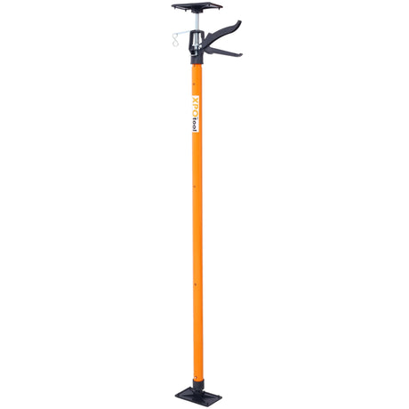 2 Pack Adjustable Support Pole Steel 3rd Hand System Rod for Jacks Cargo Bars Drywalls Cabinet Jacks for Installing Cabinets Extends from 45 to 114 Inch with Carrry Bag - Orange - Fab Heavy Parts