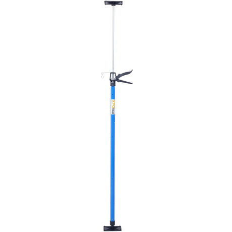 2 Pack Adjustable Support Pole Steel 3rd Hand System Rod for Jacks Cargo Bars Drywalls Cabinet Jacks for Installing Cabinets Extends from 45 to 114 Inch with Carrry Bag - Blue - Fab Heavy Parts