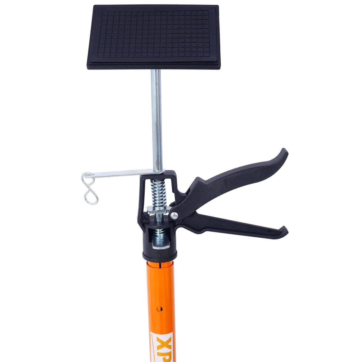 2 Pack Adjustable Support Pole Steel 3rd Hand System Rod for Jacks Cargo Bars Drywalls Cabinet Jacks for Installing Cabinets Extends from 45 to 114 Inch with Carrry Bag - Orange - Fab Heavy Parts