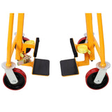 2 Pack Heavy Duty Furniture and Crate Mover Industrial Machinery Mover - Yellow - Fab Heavy Parts