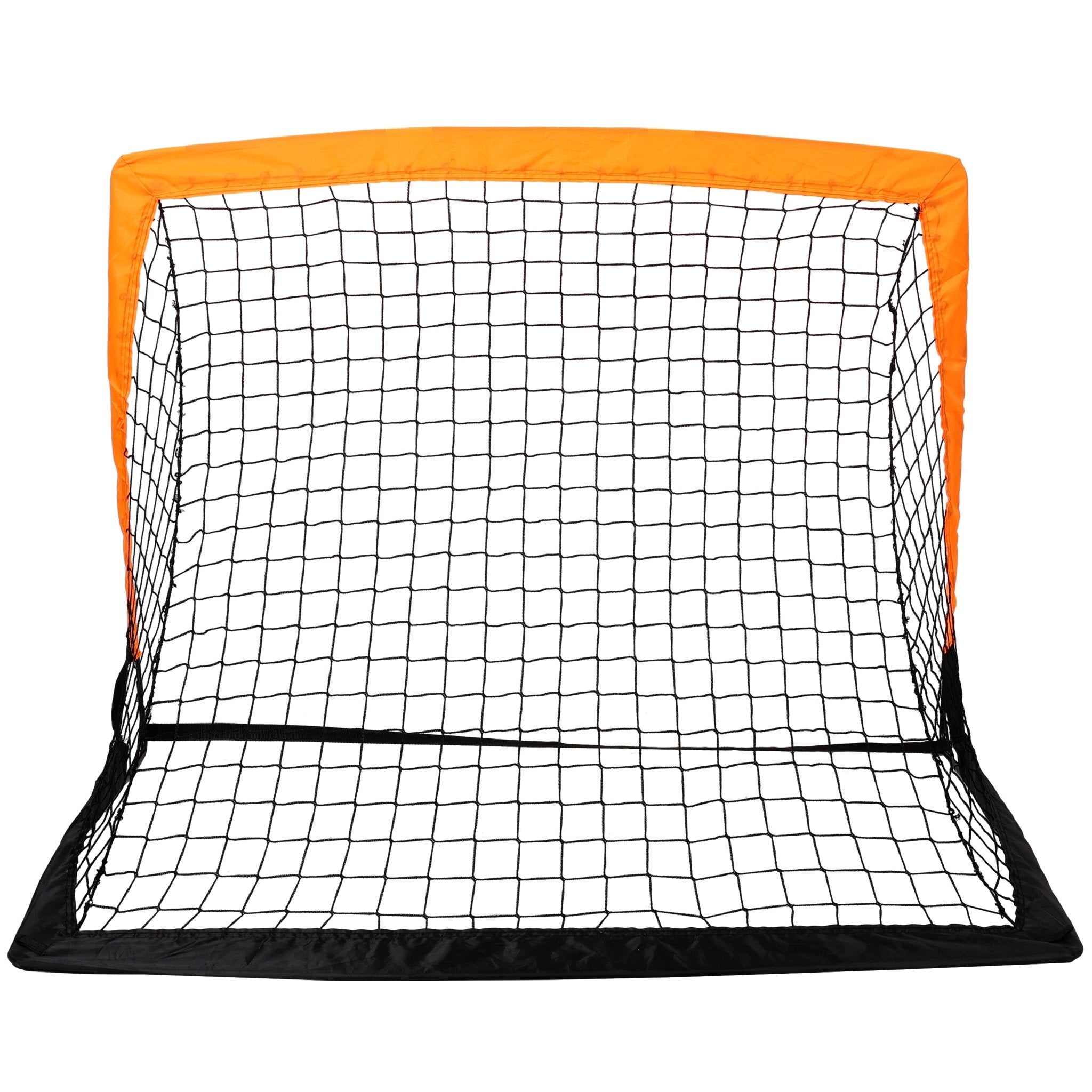2 Pack Pop Up Soccer Goals Portable Soccer Nets for Backyard Games & Soccer Training - Orange - Fab Heavy Parts