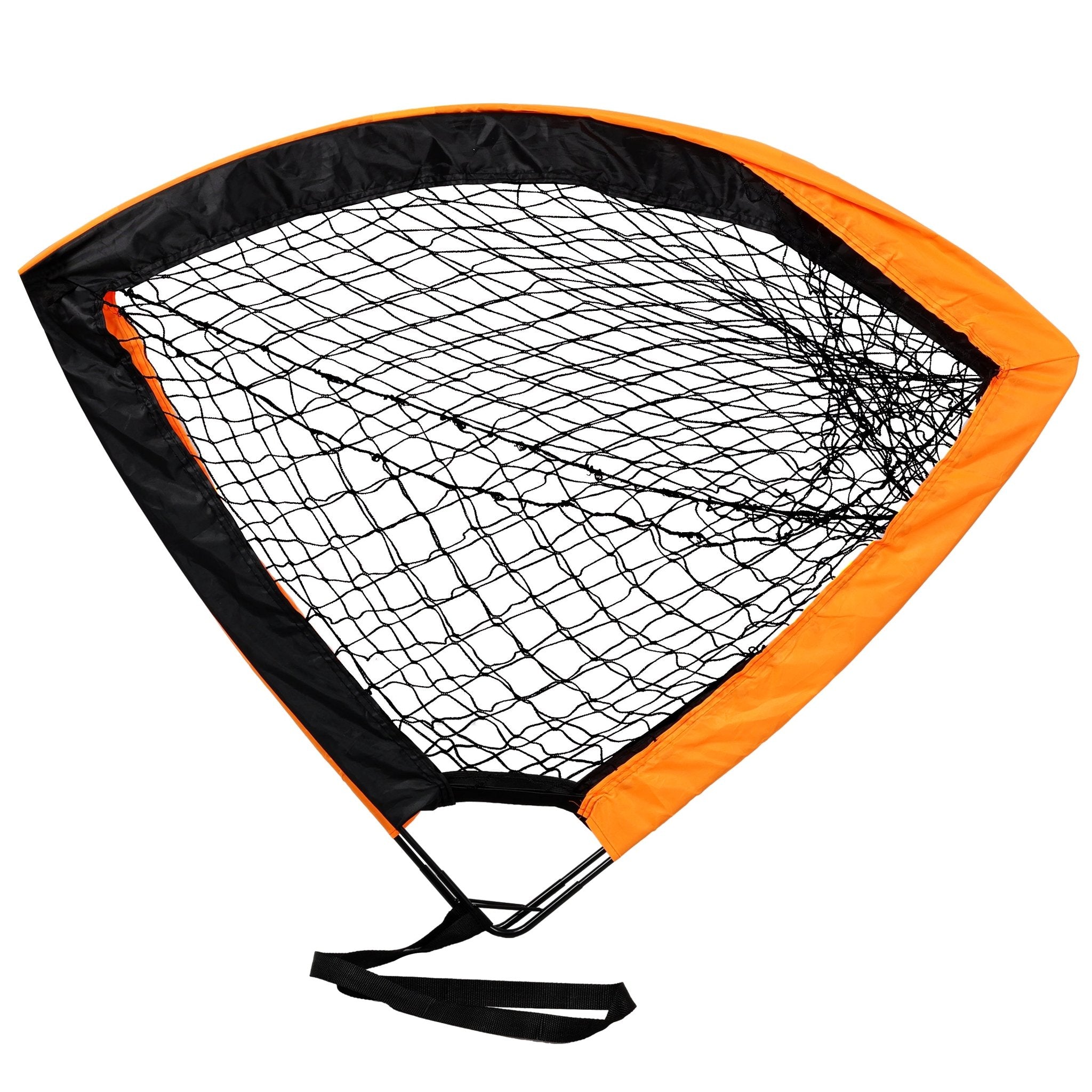 2 Pack Pop Up Soccer Goals Portable Soccer Nets for Backyard Games & Soccer Training - Orange - Fab Heavy Parts