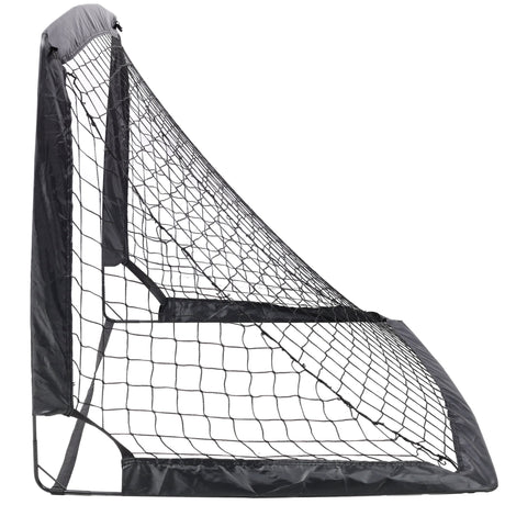 2 Pack Pop Up Soccer Goals Portable Soccer Nets for Kids Youth Adults Outdoor Soccer Goal Set - Black - Fab Heavy Parts
