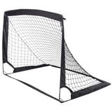 2 Pack Pop Up Soccer Goals Portable Soccer Nets for Kids Youth Adults Outdoor Soccer Goal Set - Black - Fab Heavy Parts