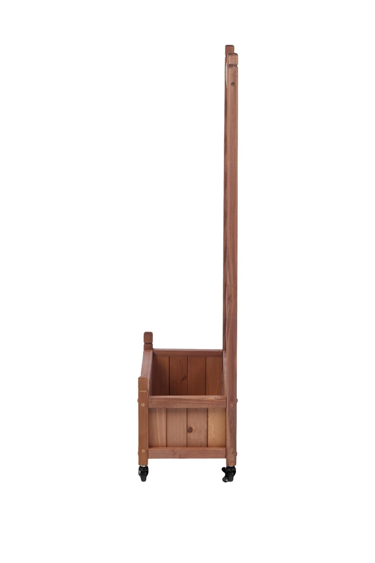 2 Pack Raised Garden Bed with Trellis Wooden Planter Box & Plant Stand with Climbing Racks - Fab Heavy Parts