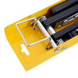 2 Pack Saw Horses Folding Portable Work with Fast Open Legs Convenient Handle Heavy Duty Steel Sawhorse Fully Assembled - Yellow+Black - Fab Heavy Parts