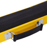 2 Pack Saw Horses Folding Portable Work with Fast Open Legs Convenient Handle Heavy Duty Steel Sawhorse Fully Assembled - Yellow+Black - Fab Heavy Parts