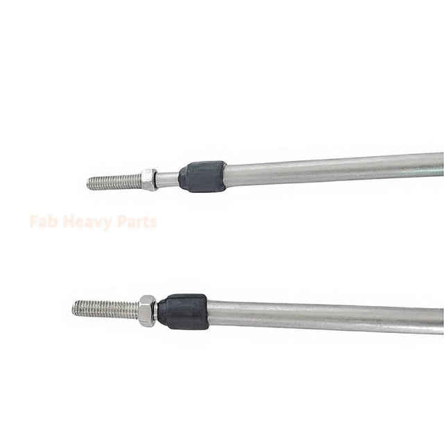 2 PCS 19FT Universal 3300/33C Throttle Cable Fits for Yamaha Marine Boat Control - Fab Heavy Parts