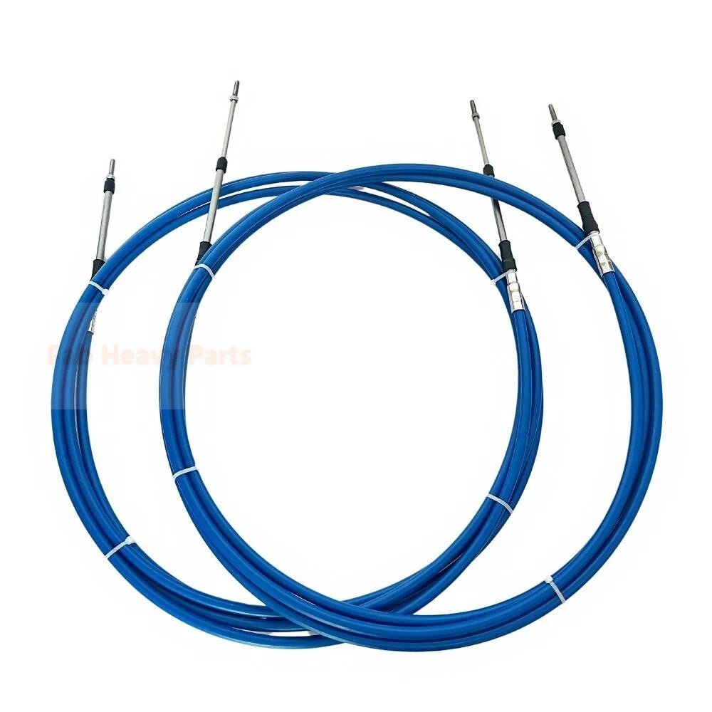 2 PCS 19FT Universal 3300/33C Throttle Cable Fits for Yamaha Marine Boat Control - Fab Heavy Parts