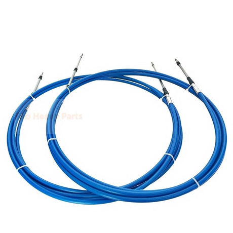 2 PCS 19FT Universal 3300/33C Throttle Cable Fits for Yamaha Marine Boat Control - Fab Heavy Parts