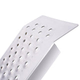 2 PCS 4FT Aluminum Shed Ramps Four Wheeler 880 Lbs Capacity - Silver - Fab Heavy Parts