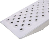 2 PCS 4FT Aluminum Shed Ramps Four Wheeler 880 Lbs Capacity - Silver - Fab Heavy Parts