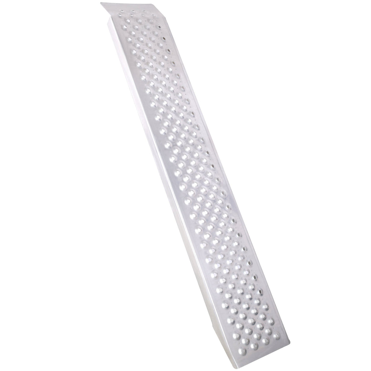 2 PCS 4FT Aluminum Shed Ramps Four Wheeler 880 Lbs Capacity - Silver - Fab Heavy Parts