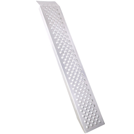 2 PCS 4FT Aluminum Shed Ramps Four Wheeler 880 Lbs Capacity - Silver - Fab Heavy Parts