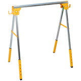 2 PCS Adjustable Height Sawhorse Folding Portable Steel Sawhorse for Garage Workshop Fully Assembled - Fab Heavy Parts