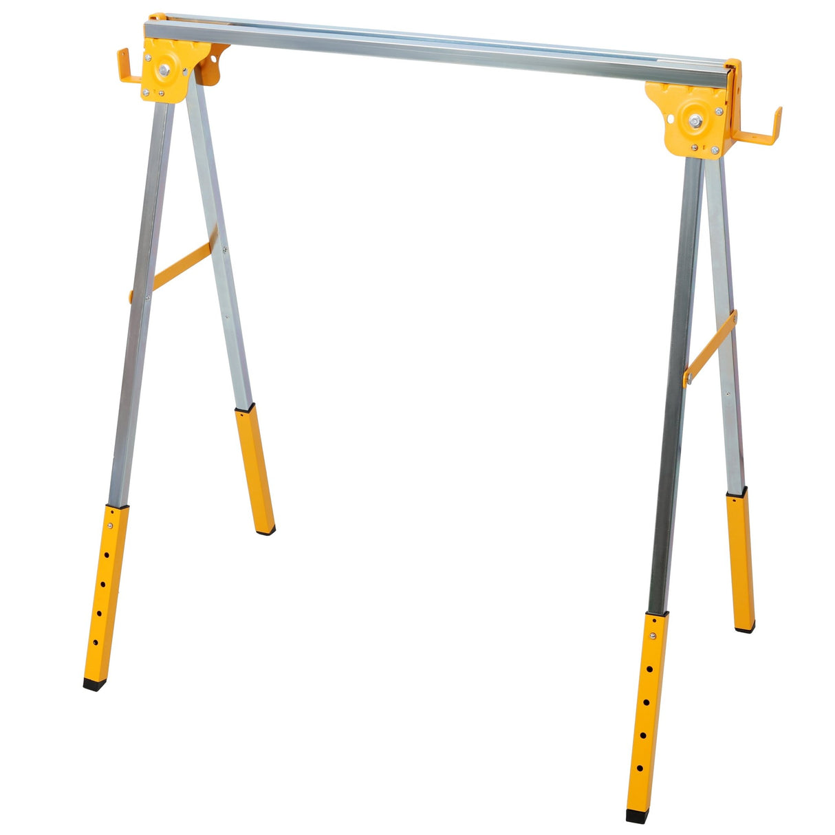 2 PCS Adjustable Height Sawhorse Folding Portable Steel Sawhorse for Garage Workshop Fully Assembled - Fab Heavy Parts