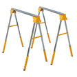 2 PCS Adjustable Height Sawhorse Folding Portable Steel Sawhorse for Garage Workshop Fully Assembled - Fab Heavy Parts