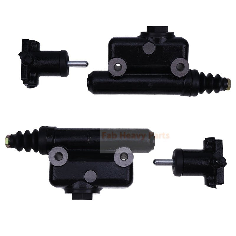 2 Pcs Brake Master L25419 & 2 Pcs Slave Cylinder A51976 G109413 for Case 450B 480 480B 480D 580 580B - Fab Heavy Parts