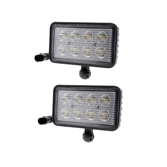 2 PCS Floodlamp RE154900 Fits for John Deere Engine 6081 6076 Tractor 8110 8210 8310 8410 8100 8200 8300 8400 - Fab Heavy Parts