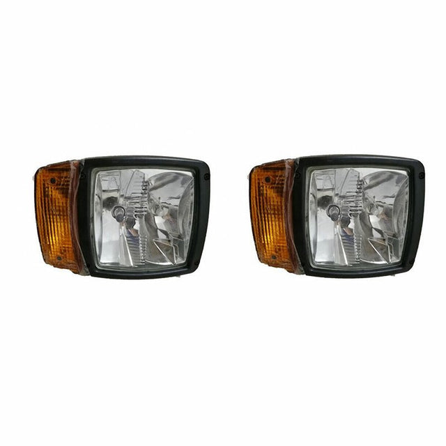 2 PCS Head Light 700/38500 for JCB Backhoe Loader 2CX 3CX 4CX - Fab Heavy Parts