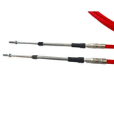 2 PCS Red 16FT 3300/33C Throttle Cable Boat Control Fits for Yamaha Fits Honda Fits Suzuki - Red - Fab Heavy Parts