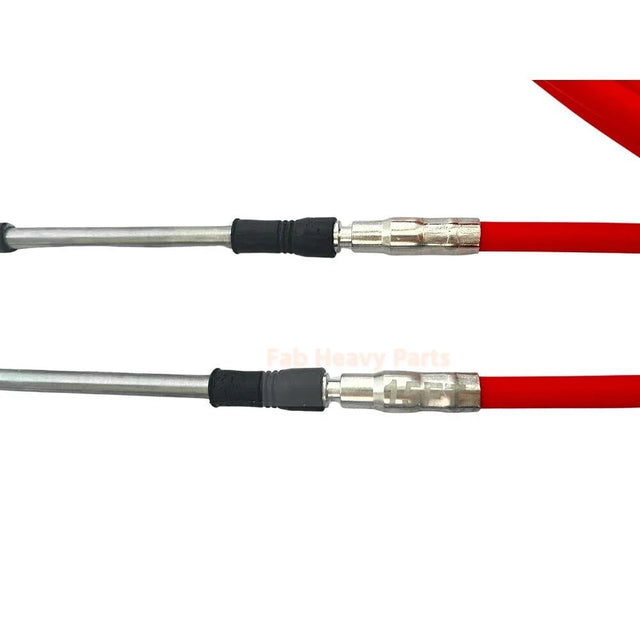 2 Pcs/set 9FT Universal 3300/33C Throttle Cable Fits for Yamaha/ Honda/ Suzuki Boat Control Red