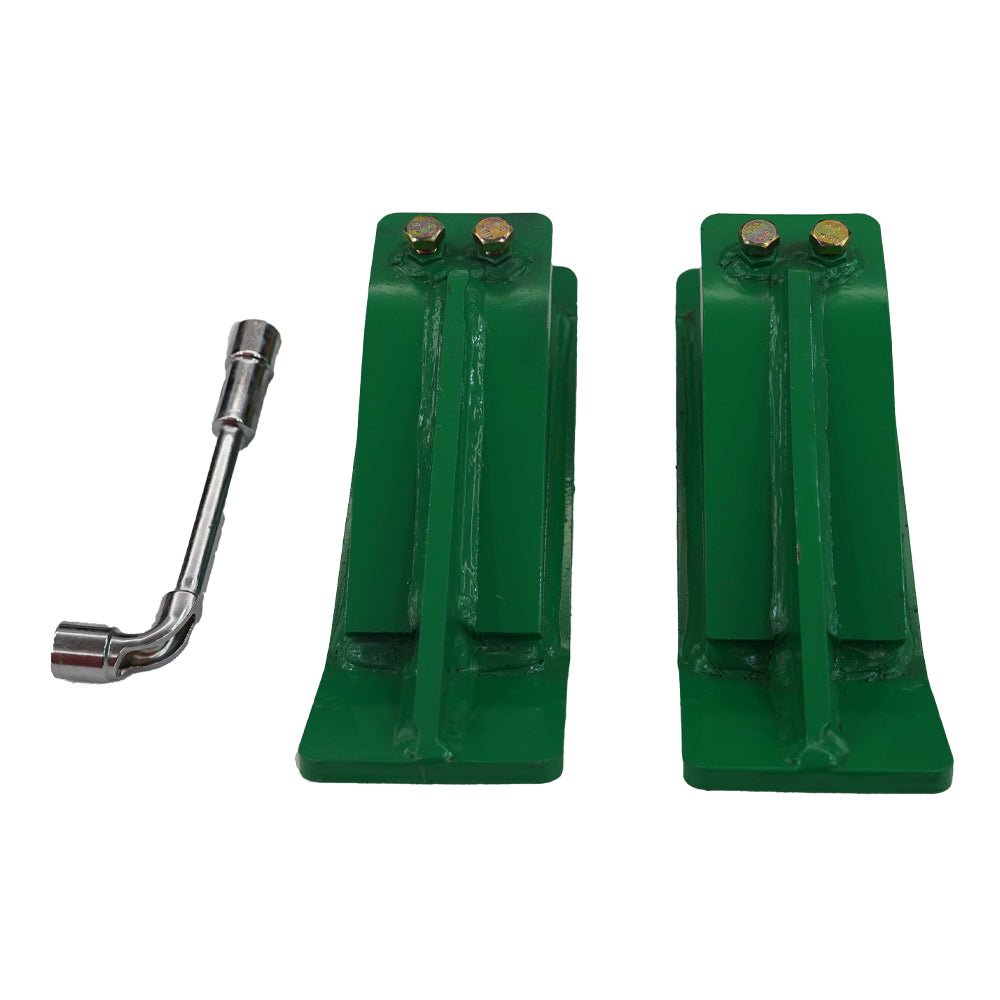 2 Pcs Tractor Bucket Protector Ski Edge Protector 11" Long Turf Tamer Skid Protector - Fab Heavy Parts