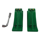 2 Pcs Tractor Bucket Protector Ski Edge Protector 11" Long Turf Tamer Skid Protector - Fab Heavy Parts