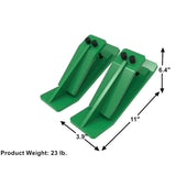 2 Pcs Tractor Bucket Protector Ski Edge Protector 11" Long Turf Tamer Skid Protector - Fab Heavy Parts