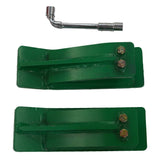2 Pcs Tractor Bucket Protector Ski Edge Protector 11" Long Turf Tamer Skid Protector - Fab Heavy Parts