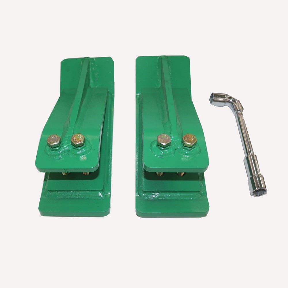 2 Pcs Tractor Bucket Protector Ski Edge Protector 11" Long Turf Tamer Skid Protector - Fab Heavy Parts