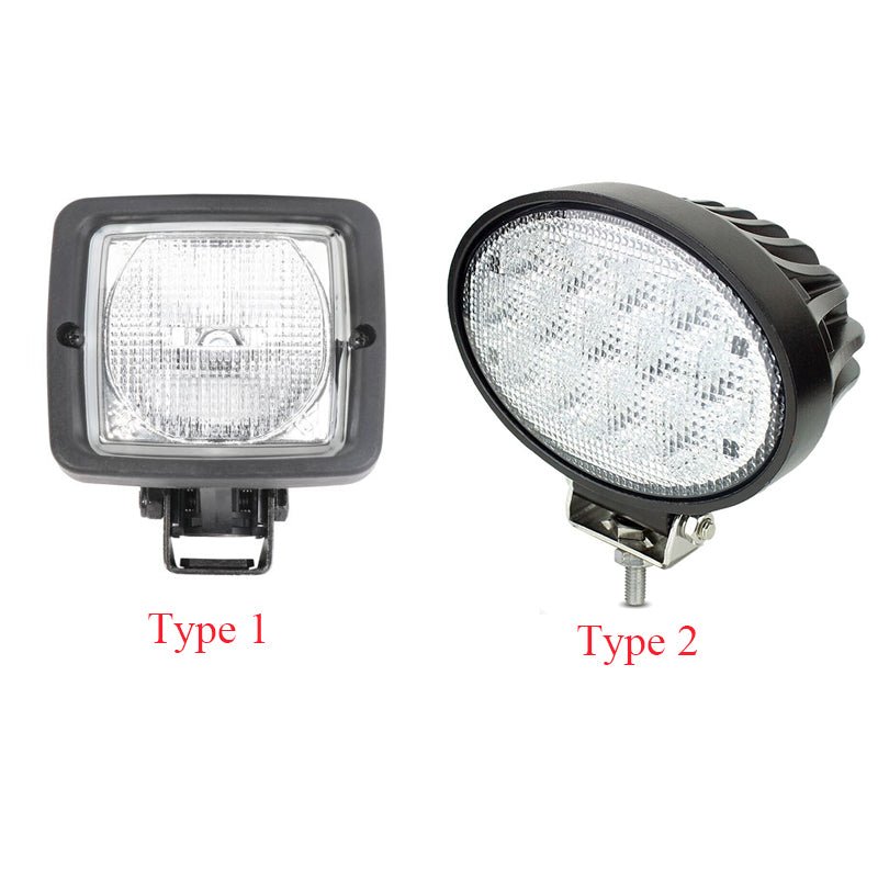 2 PCS Work Flood Light 87584890 for New Holland Loader B110C B95C B95CTC - Fab Heavy Parts