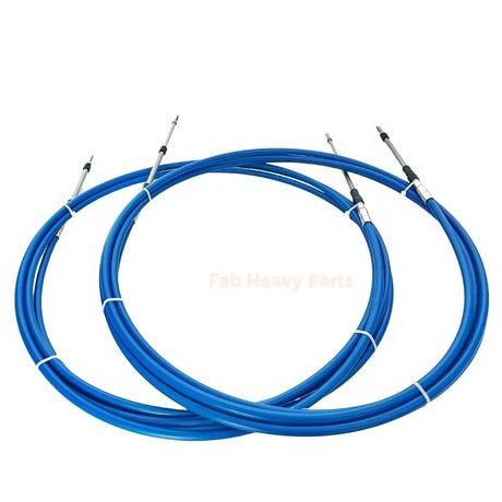 2 Pcs/set 16FT Universal 3300/33C Throttle Cable Fits for Yamaha Marine Boat Control - Fab Heavy Parts