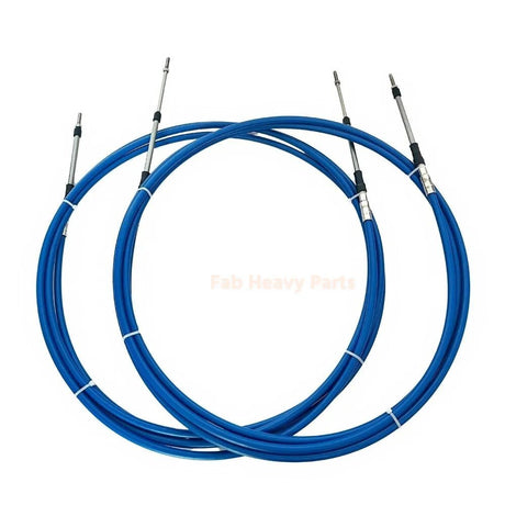 2 Pcs/set 7FT Universal 3300/33C Throttle Cable Fits for Yamaha Marine Boat Control - Fab Heavy Parts