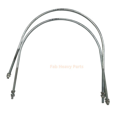 2 Piece Muffler U Bolt 4420083 Fits for Hitachi ZX200 ZX210H ZX230 ZX240H ZX330 ZX350H ZX350W ZX500W - Fab Heavy Parts
