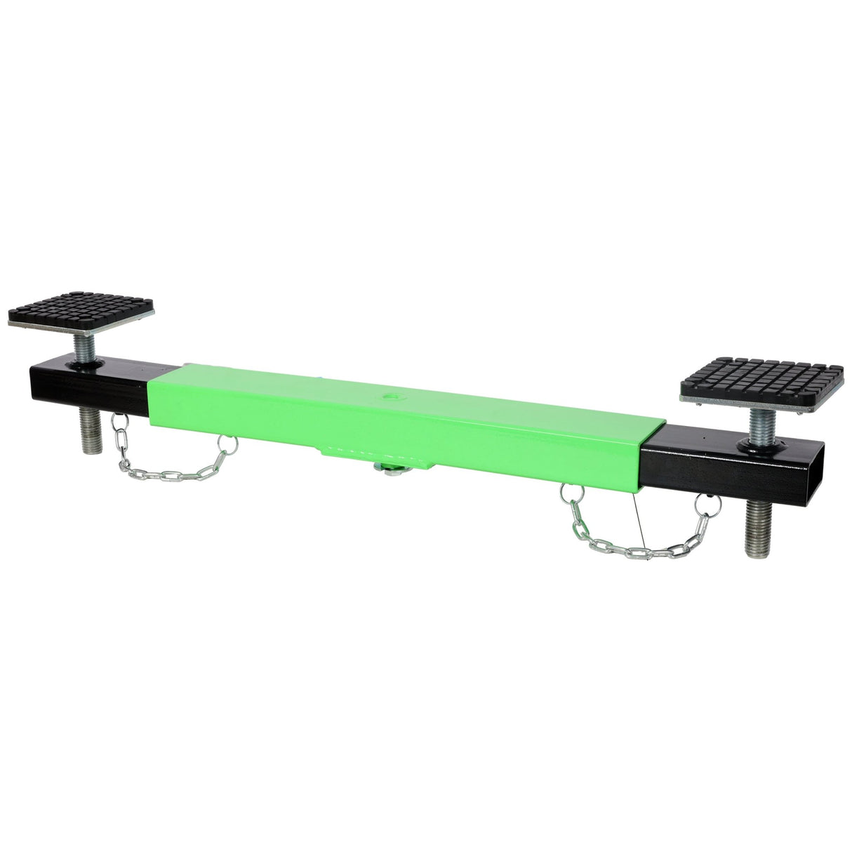 2 Ton Floor Jack Cross Beam Adapter for Floor Jacks Engine Hoist Shop Crane Car Jack Underframe Cross Bar Cross - piece with Rubber Pads - Fab Heavy Parts
