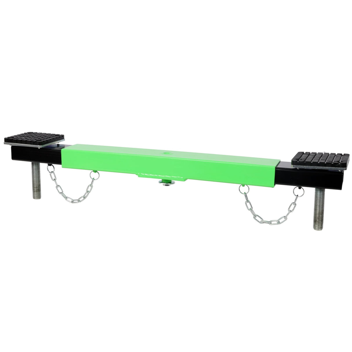 2 Ton Floor Jack Cross Beam Adapter for Floor Jacks Engine Hoist Shop Crane Car Jack Underframe Cross Bar Cross - piece with Rubber Pads - Fab Heavy Parts