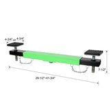 2 Ton Floor Jack Cross Beam Adapter for Floor Jacks Engine Hoist Shop Crane Car Jack Underframe Cross Bar Cross - piece with Rubber Pads - Fab Heavy Parts