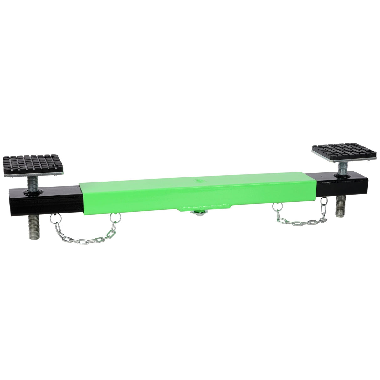 2 Ton Floor Jack Cross Beam Adapter for Floor Jacks Engine Hoist Shop Crane Car Jack Underframe Cross Bar Cross - piece with Rubber Pads - Fab Heavy Parts