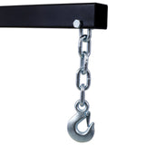 2 Ton Folding Engine Hoist Cherry Picker Shop Crane Lift Heavy Duty Steel with 6 Iron Caster Wheels - Red - Fab Heavy Parts