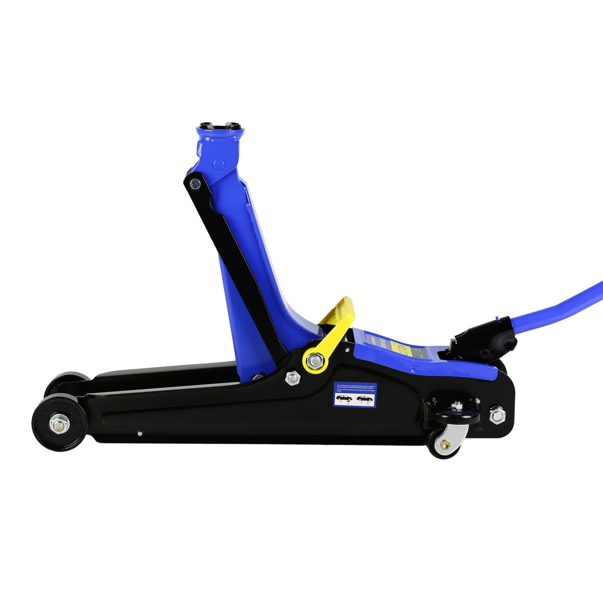 2 Ton Low Profile Floor Jack HeavyDuty Steel with Single Piston Quick Lift Pump Lifting Range 3.3" - 15.2" - Fab Heavy Parts